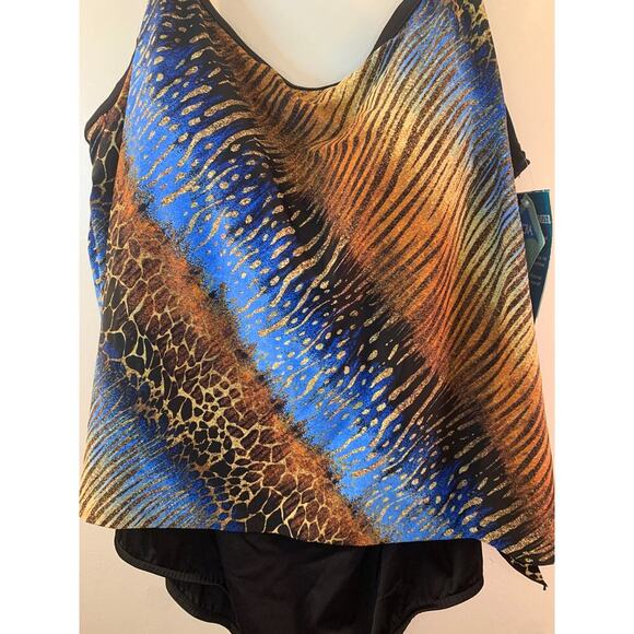 MAXINE OF HOLLYWOOD Women’s Minimizer One Piece Swimsuit / Size: 24W - Picture 7 of 13